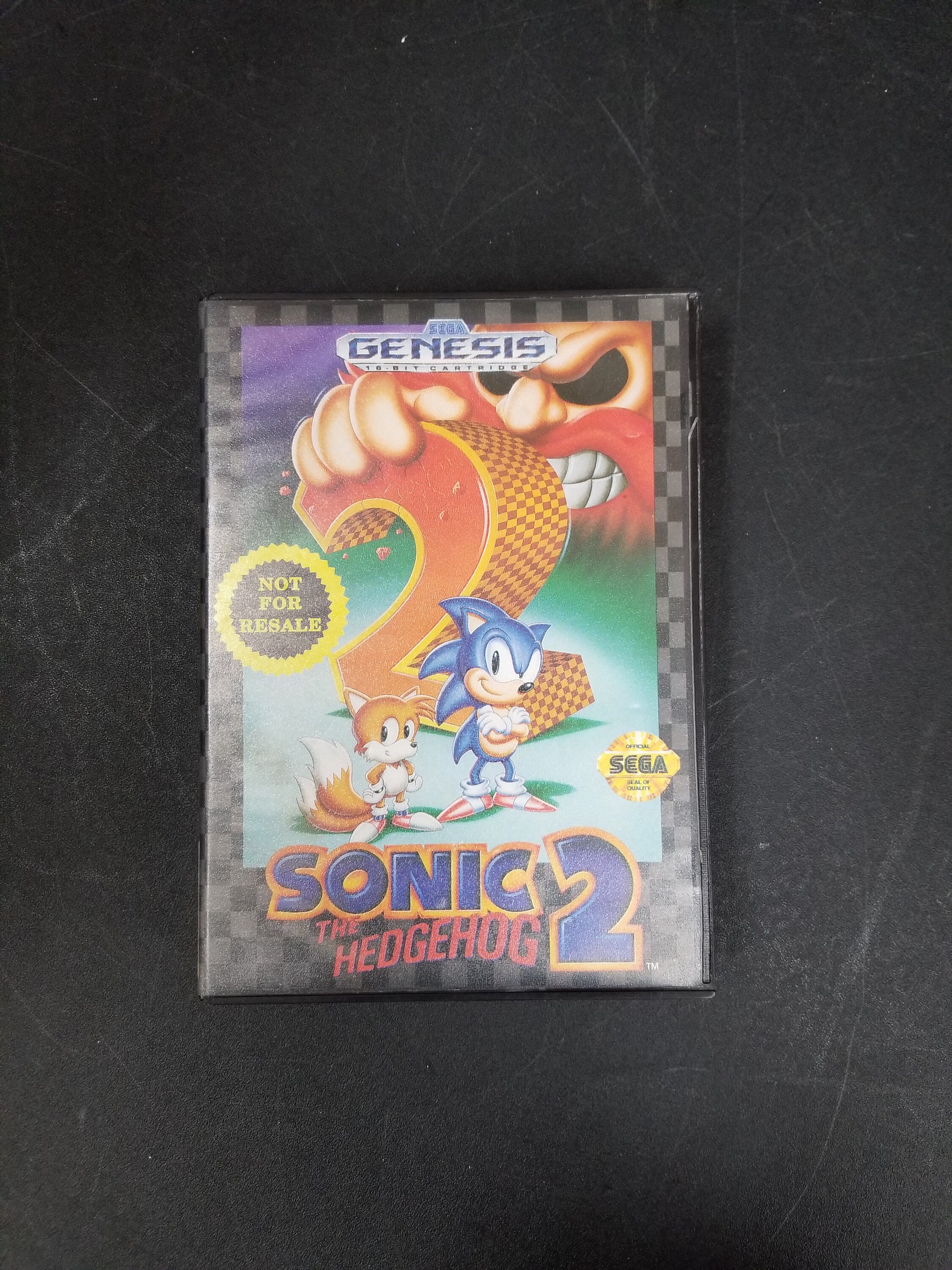 Sonic 2 Sega Genesis video game CIB nice condition