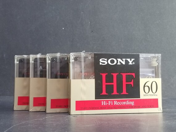 ソニー カセットテープHF60/120 ノーマル 4本セット1990年代未