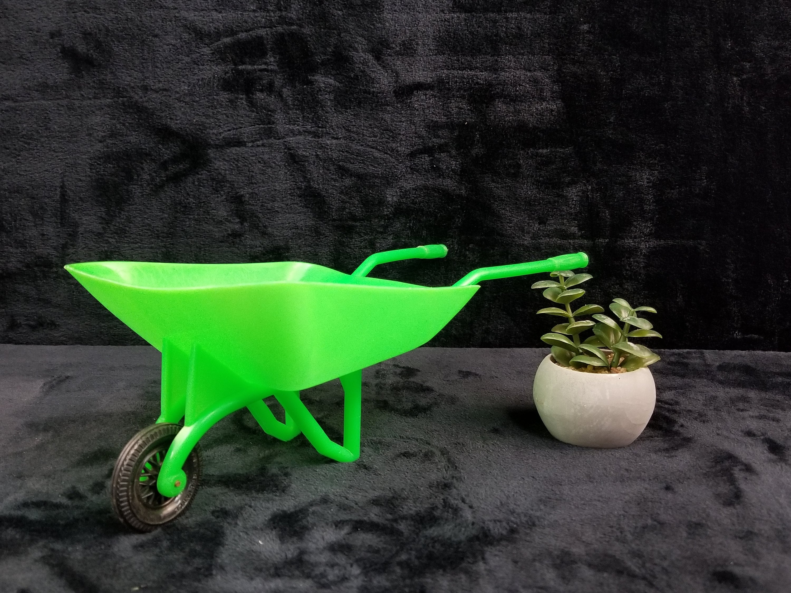 Vintage Reliable Toy Wheelbarrow Green With Black Wheel Etsy Canada