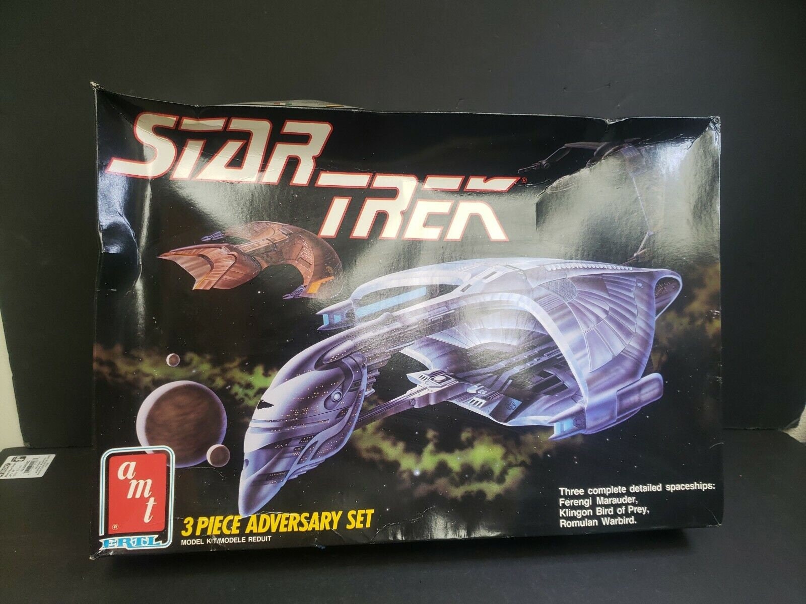 AMT/ERTL 6858 Star Trek 3 Piece Adversary Set New Open Box (1989