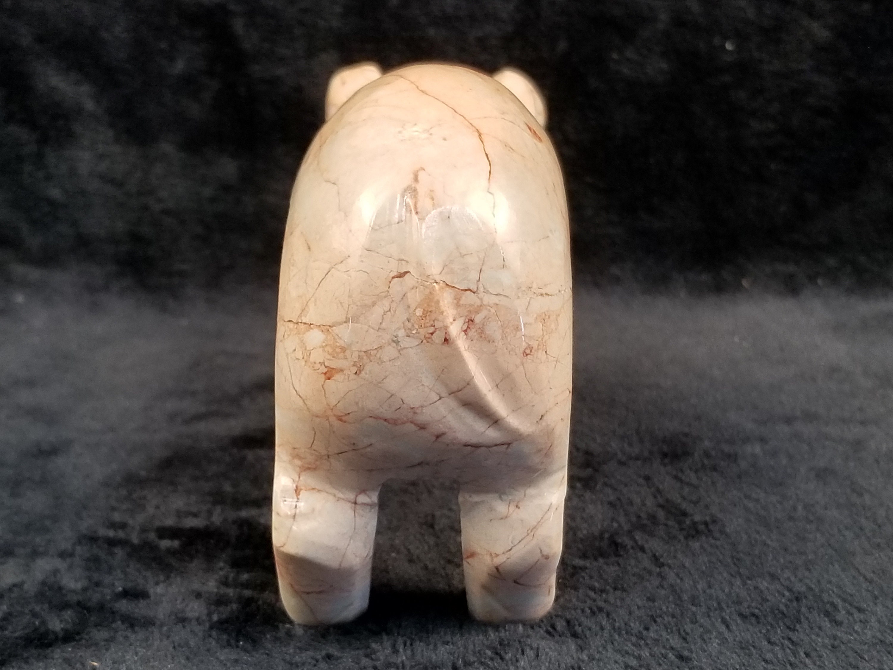 陶器製クリーム色豚の置物 ジャパン金豚貯金箱 MR234 お取り寄せ 陶器 置物 500円玉