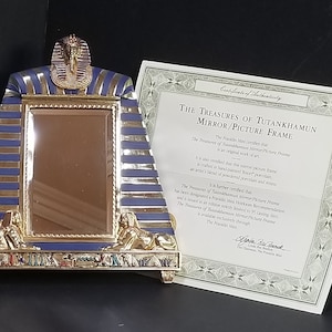 Franklin Mint The Treasures Of Tutankhamon Mirror/Picture Frame Limited Edition Rare