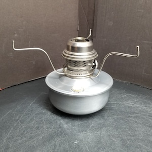 Vintage Aladdin Industries Model-C Brushed Aluminum Oil Lamp