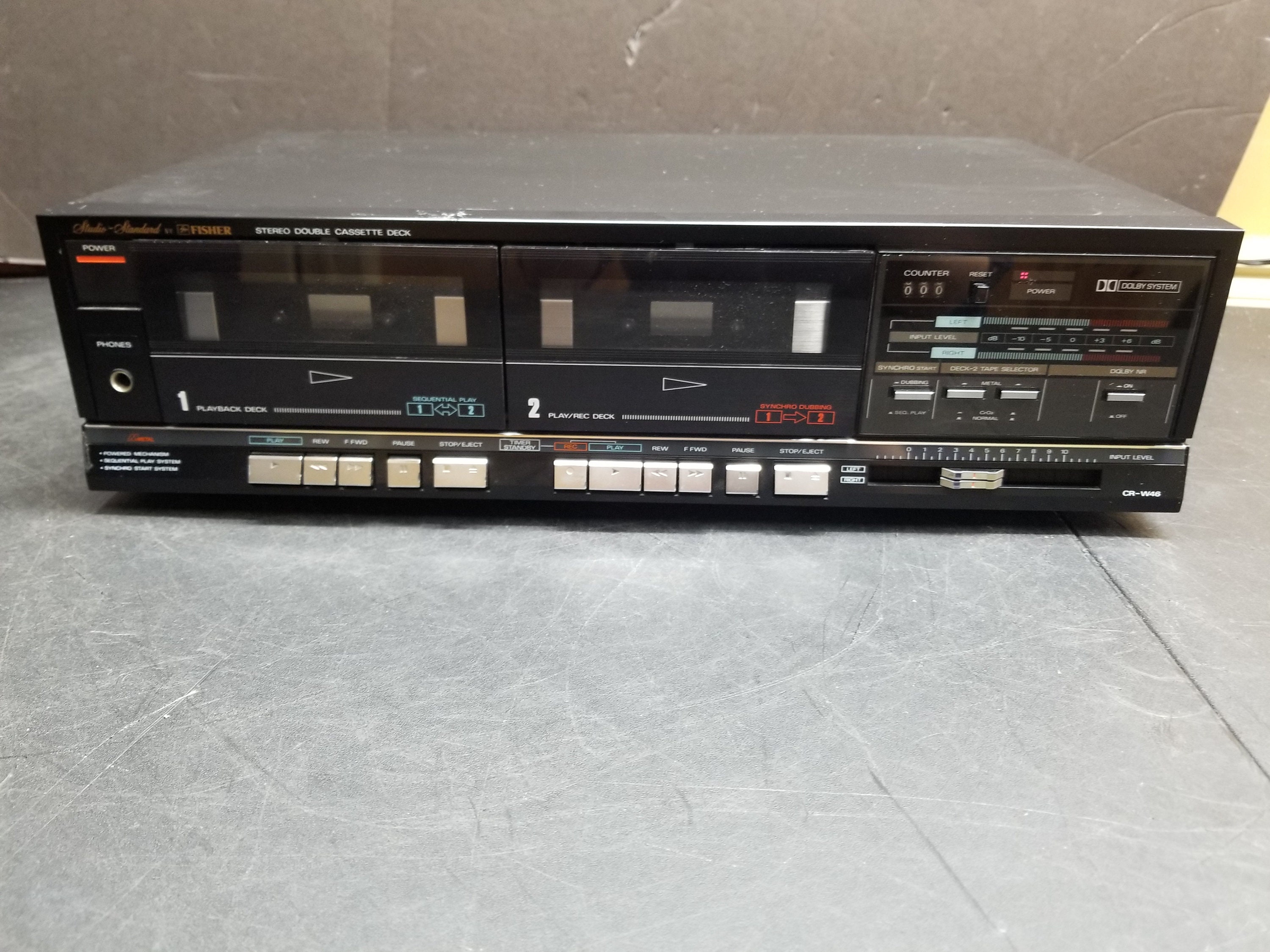 Vintage Studiostandard by Fisher Stereo Double Cassette Deck Etsy