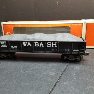 Lionel O Scale Wabash Wab 9820 Gondola Black Wagon Boxed