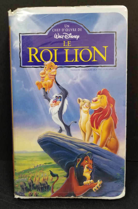 Le Roi Lion french Version of the Lion King Walt Disney VHS Etsy