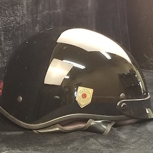 Vintage 1998 Harley Davidson Shorty Helm Simpson Motorrad Chopper DOT Männer Kleine Größe Schwarz