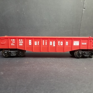 Lionel O Scale Burlington Blt 1-92 16355 cb&q Gondola