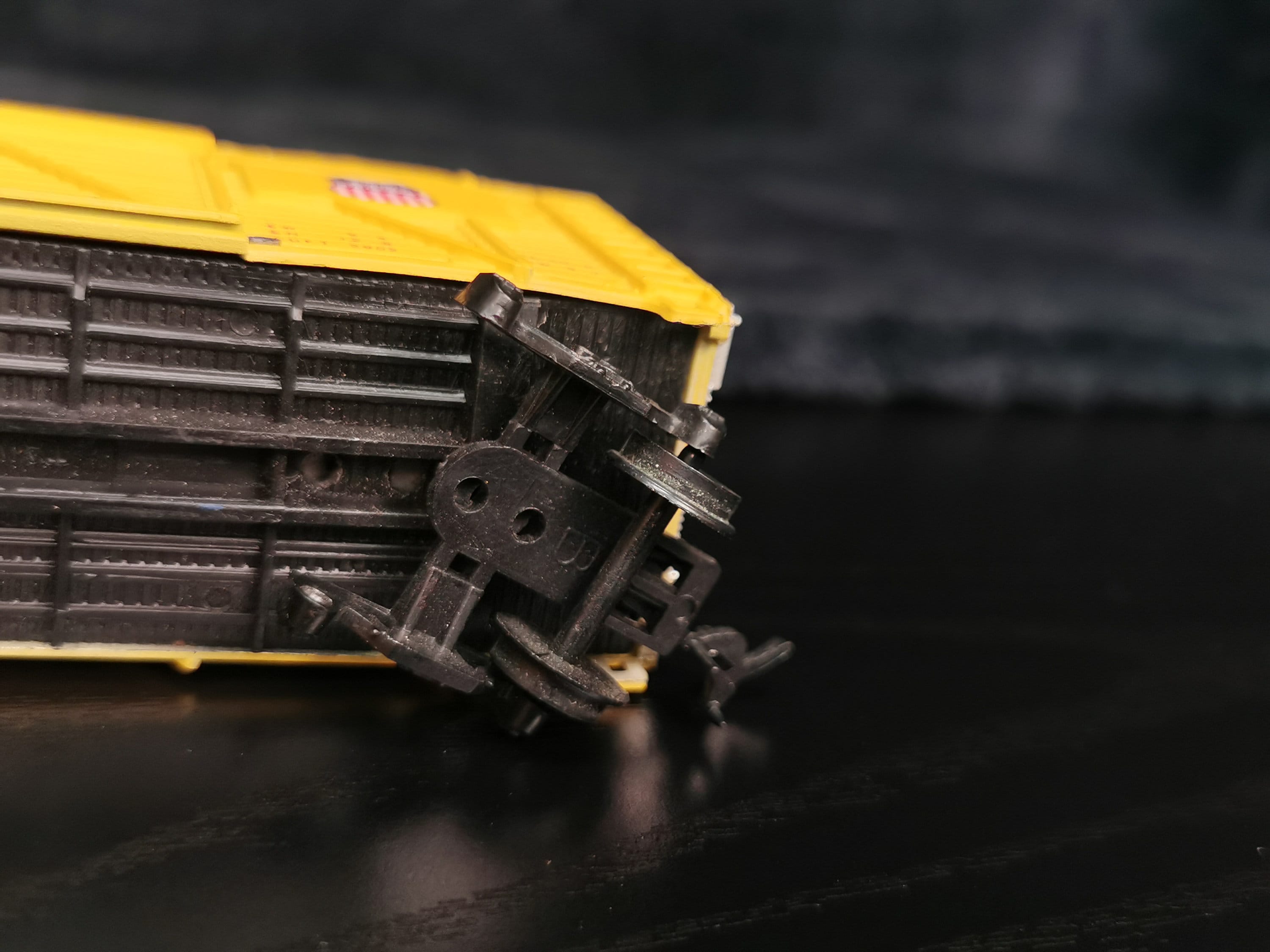 Wagon Couvert à Bestiaux Bachmann Jaune Union Pacific HO 1/87 - Train Miniature