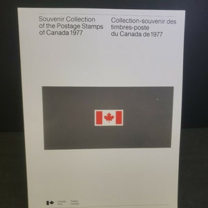 Annuario della collezione di souvenir di francobolli annuali del Canada Post del 1977 - nuovo e completo