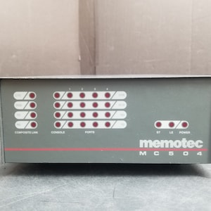Vintage Memotec MC504 4 Ports Module For Computer Turns On