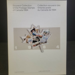 Annuario della collezione di souvenir di francobolli annuali del Canada Post del 1984 - nuovo e completo
