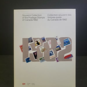 Annuario della collezione di souvenir di francobolli annuali del Canada Post del 1982 - nuovo e completo