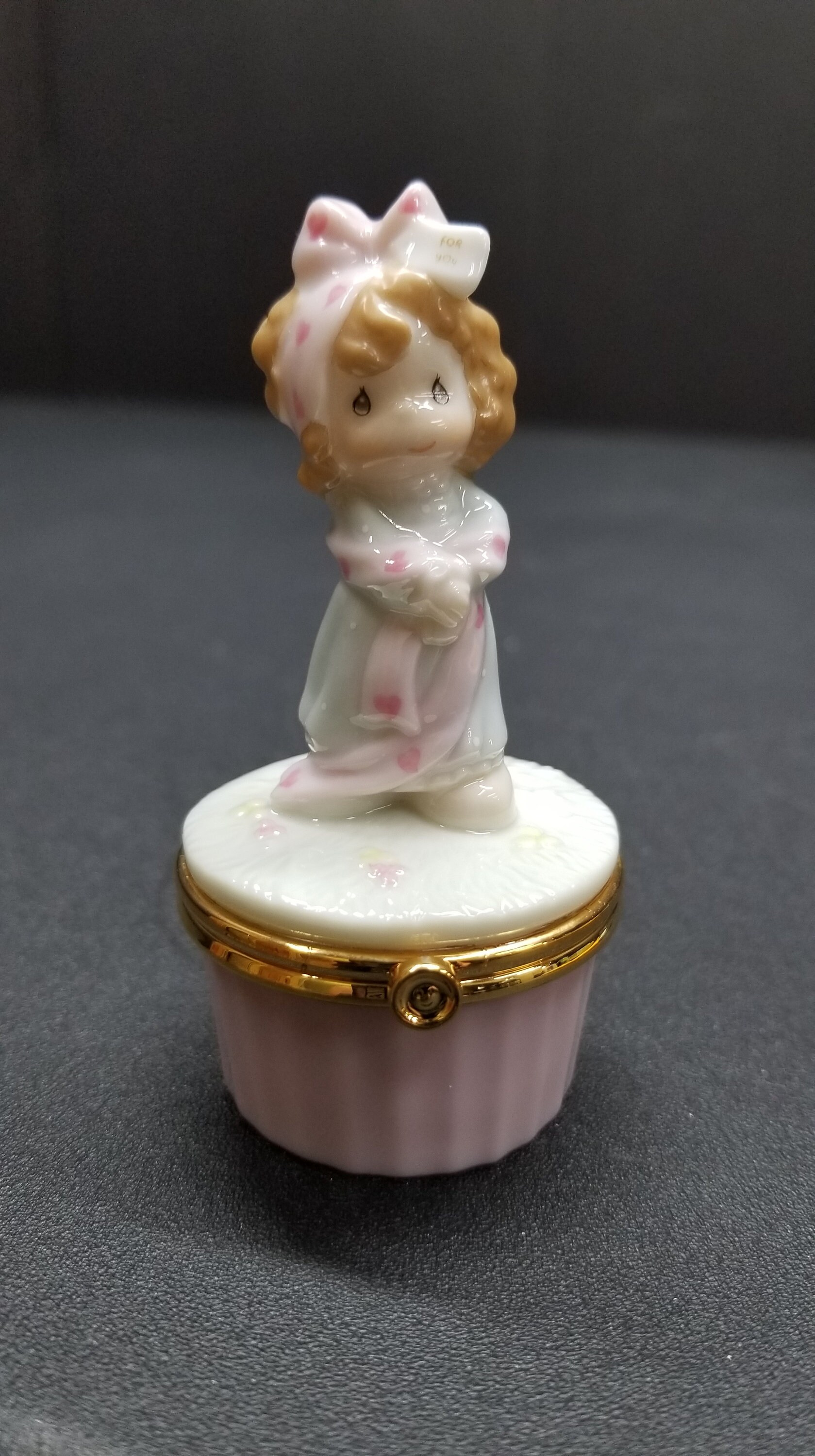 Lot of 2 Precious Moments by Enesco Figural Porcelain Hinged - Etsy