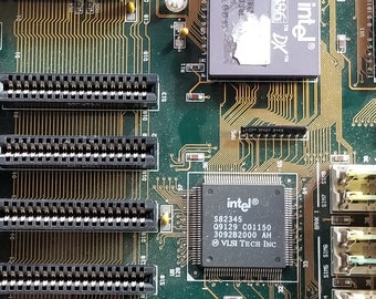 Intel I386 DX With Motherboard and RAM Not Tested as Is - Etsy