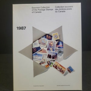 Annuario della collezione di francobolli souvenir annuali di Canada Post del 1987 - Nuovo e completo