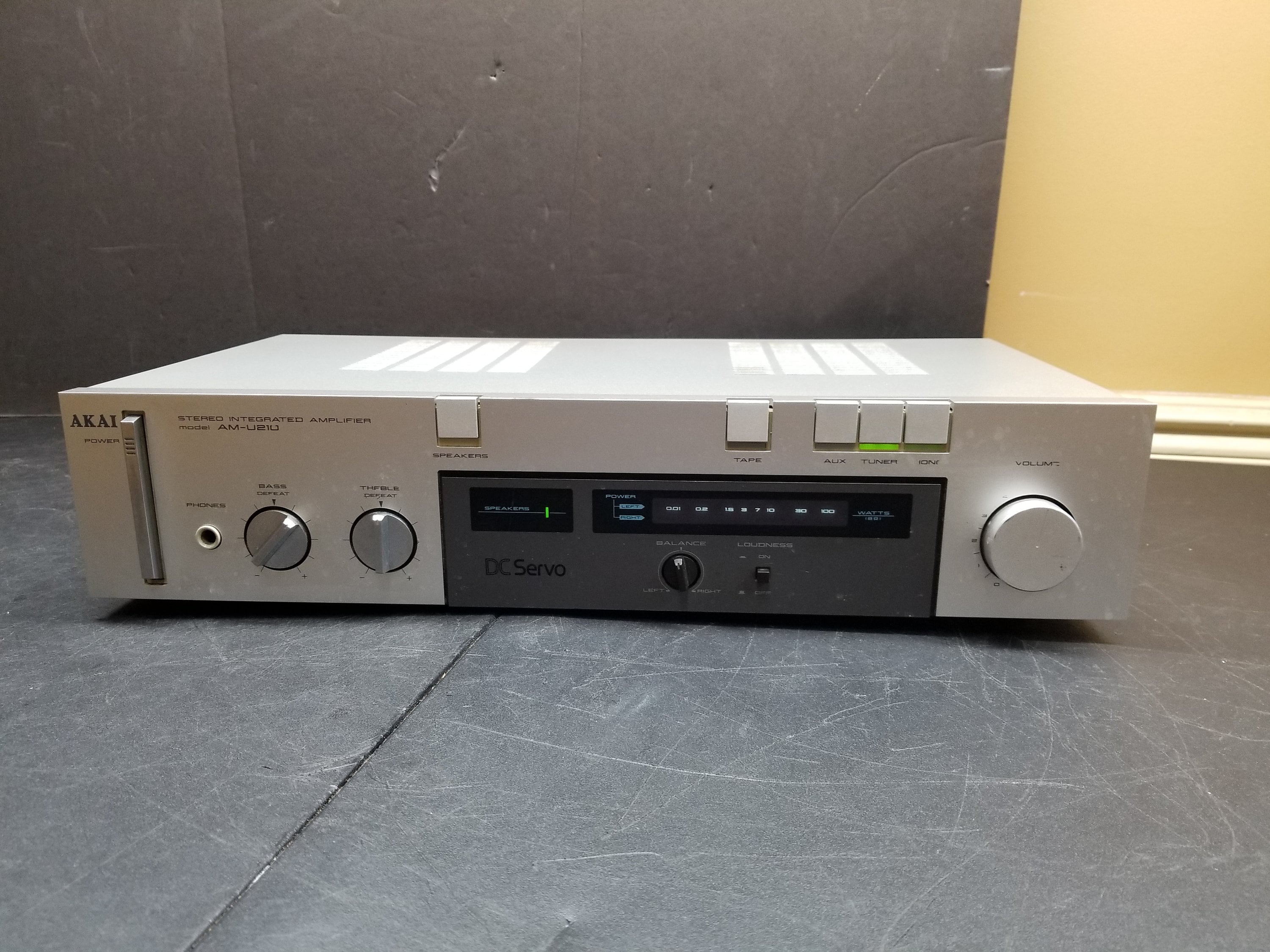 Akai Stereo Integrated Amplifier Model AMU210 Works READ Etsy