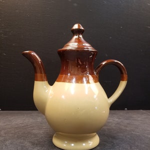 Vintage 1970er Ombre Effekt Braune Teekanne