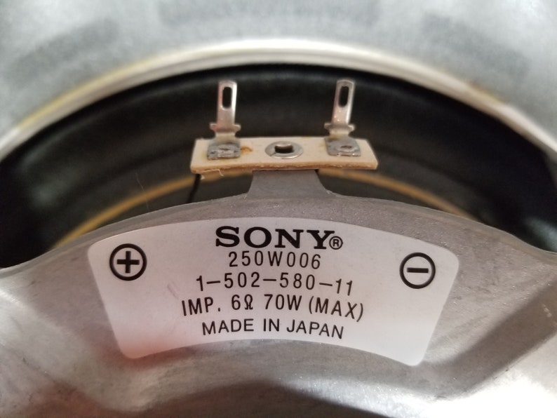 Vintage Sony Pair Carbocon SS-3150 Woofer 8in 1-502-580-11 Tested Working image 7