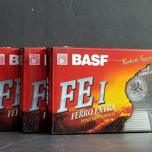 Vintage Basf Lot Of 3 Cassette Tapes Ferro Extra Fe I 90 New Sealed