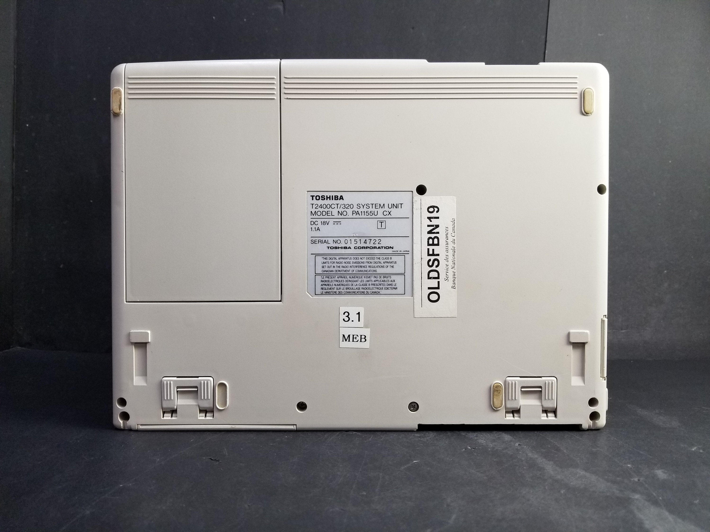 Vintage Toshiba T2400CT Laptop Not Tested - Etsy