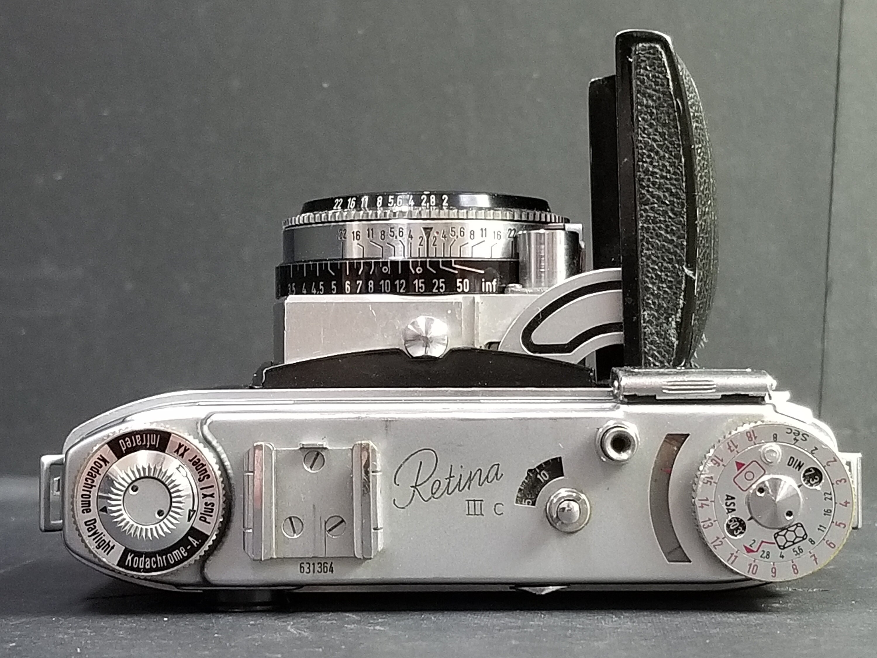 Kodak Retina Ⅲc + Retina-Xenon C 50mm f2 Kodak Retina III C 35mm camera Xenon C 50mm F2.0 lens #9325