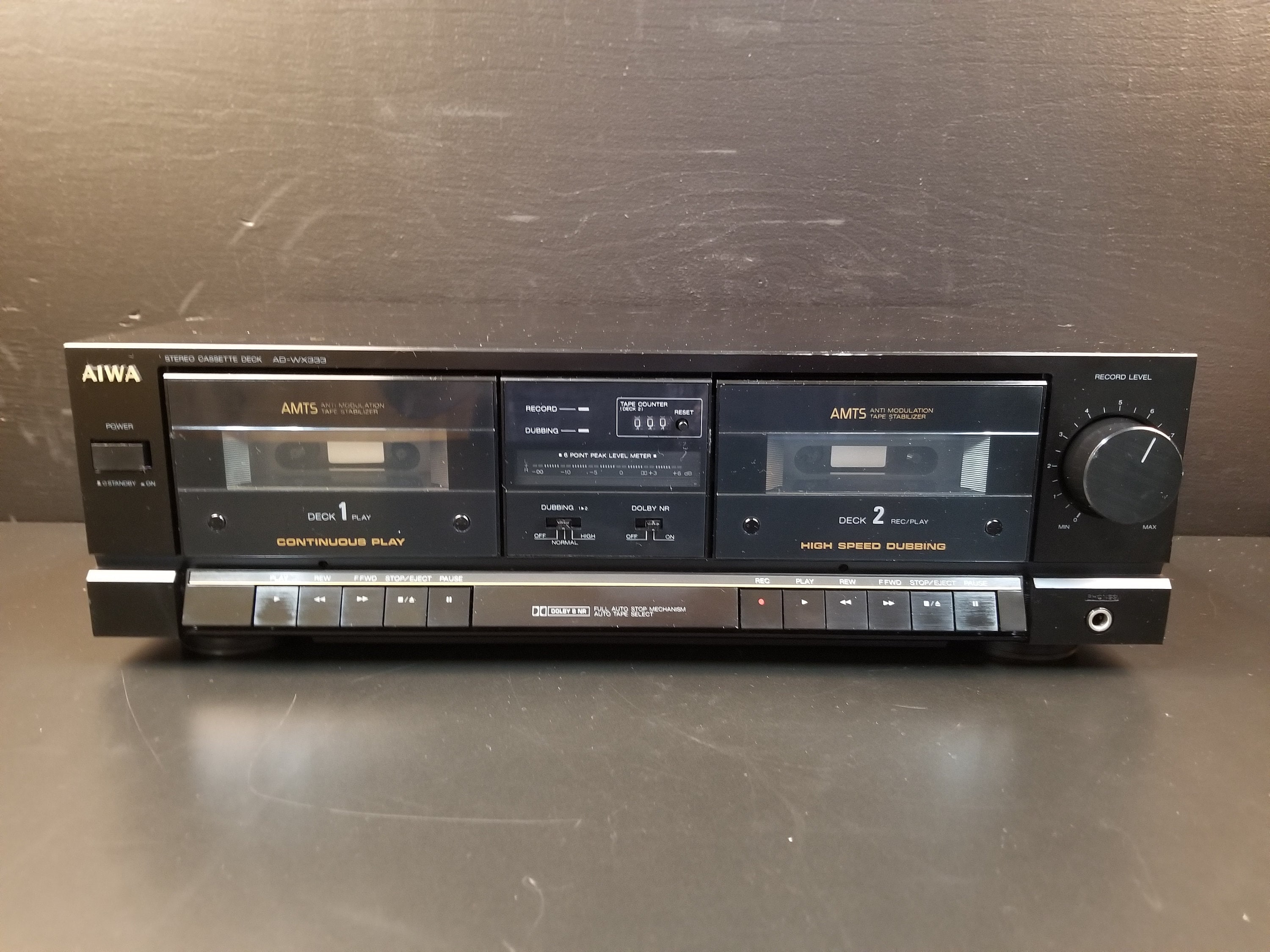 Vintage Aiwa AD-WX333C Dual Cassette Deck Needs Rebuild - Etsy