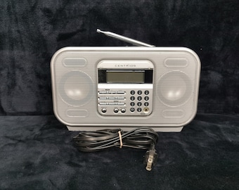 Vintage Centrios Boombox: 5-Band PLL AC/DC Portable Radio (Missing Handle)
