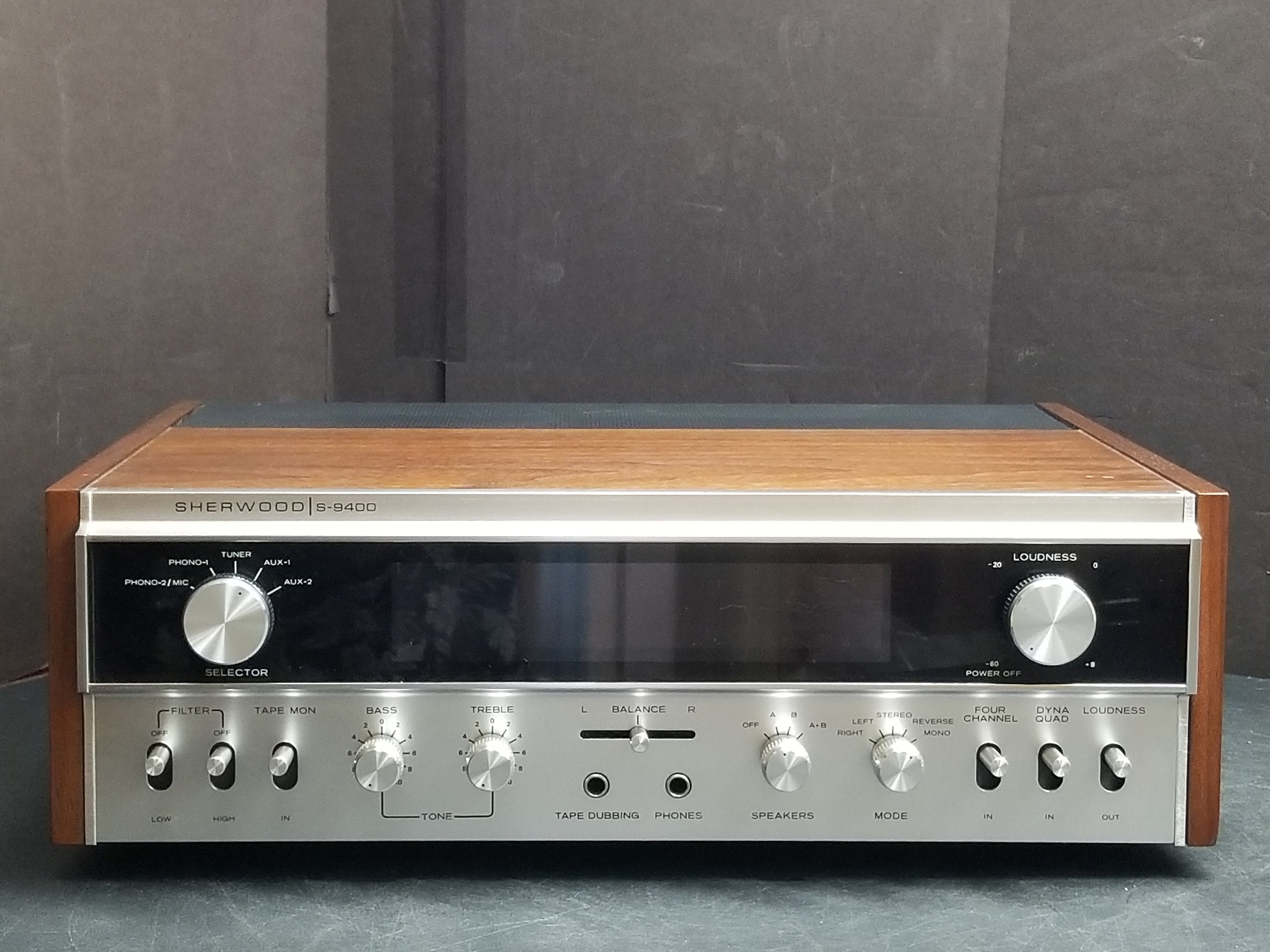 Vintage Sherwood Stereo Phonic Dynaquad Amplifier Model S
