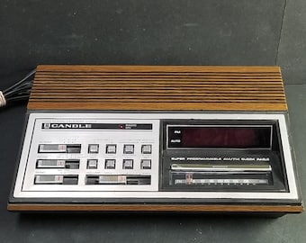 Vintage kaars tweeling wekker/kalenderklok NR: JCR-356