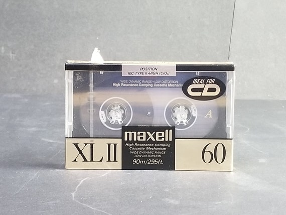 Vintage Maxell Audio Cassette XLII 60 High Bias Japan Components New Sealed  