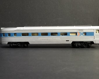 HO Scale Tyco Amtrack Streamline Observation Car Silver