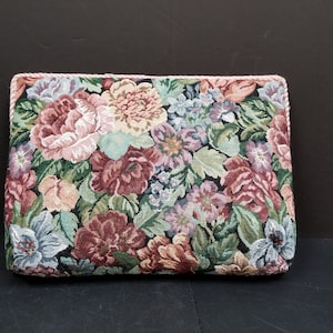 Vintage Tray in Fabric to Read in Bed with Roses Pattern
