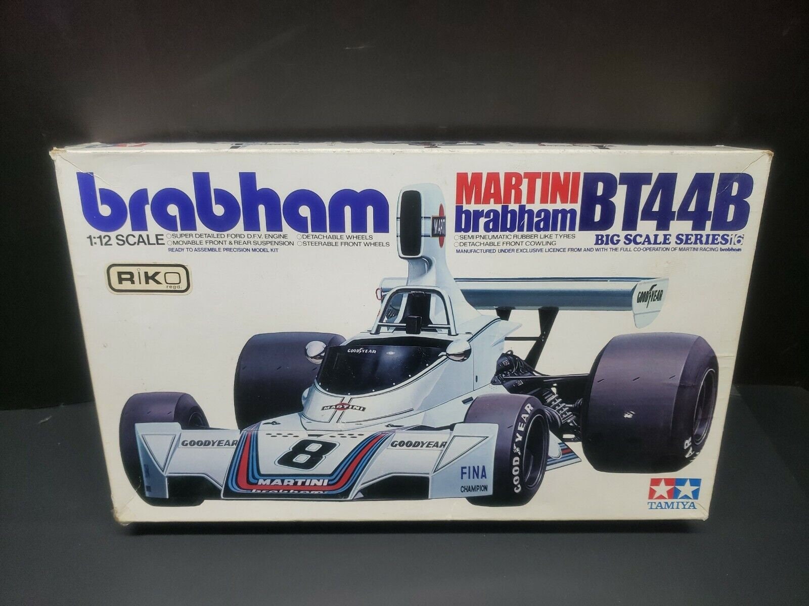 Tamiya 1975 Martini Brabham BT44B 1/12 Plastic Model Kit BS1218 New Open  Box -  UK