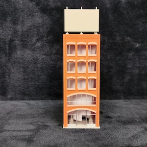 Vintage N Scale Tomix Small Size Office Building C #4044 Scenery Layout