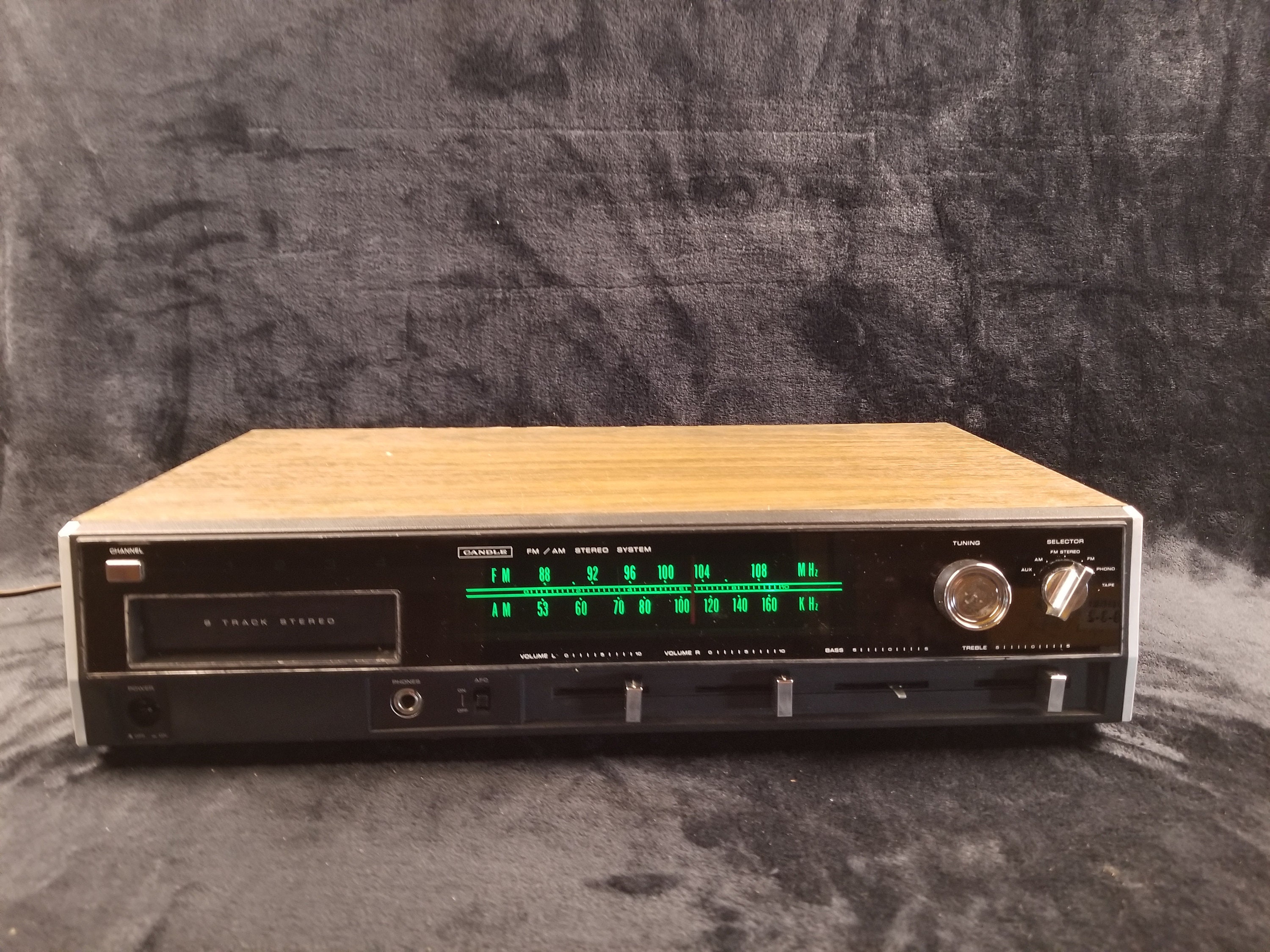 Vintage Candle FM AM Stereo System STD-7208 Works Partially - Etsy