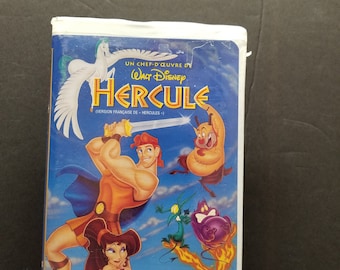 ☆Disney☆ ヘラクレス VHS風 ピアス ヘラクレス(ヘラクレスのフランス語版)ウォルトディズニーVHS