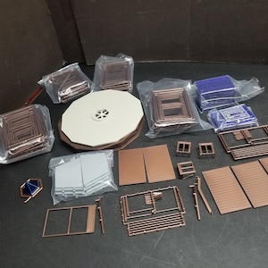Unbranded HO Scale Lot of Parts For Model Kits Train Layout