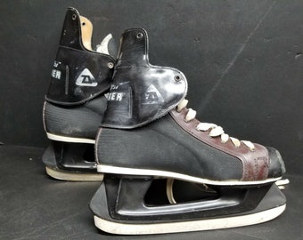 Vintage Rare Daoust Scorer II Ice Hockey Skates - Size 8