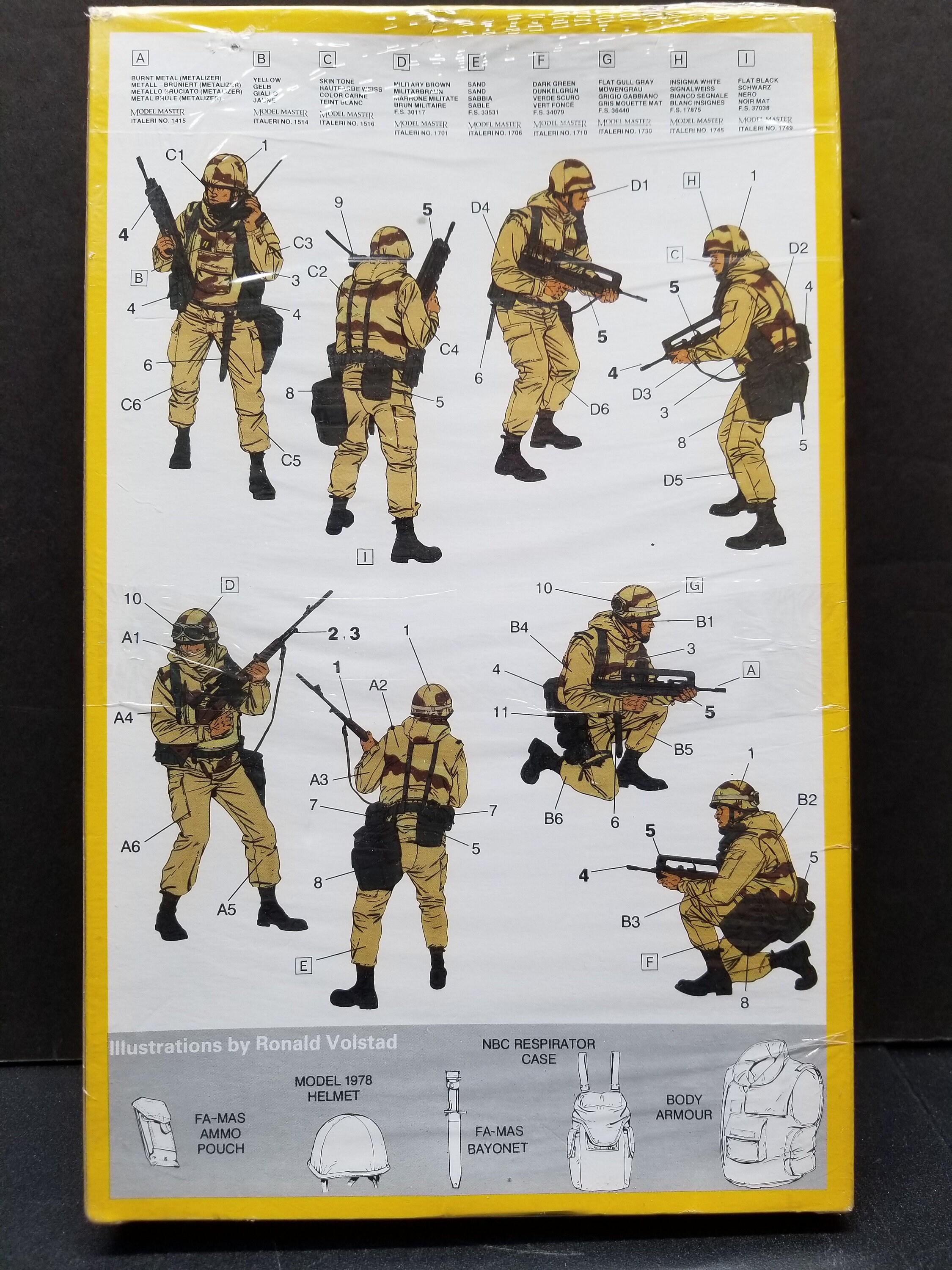 イタレリ フランス外人部隊 兵士＆武器セット 1/35スケール キット