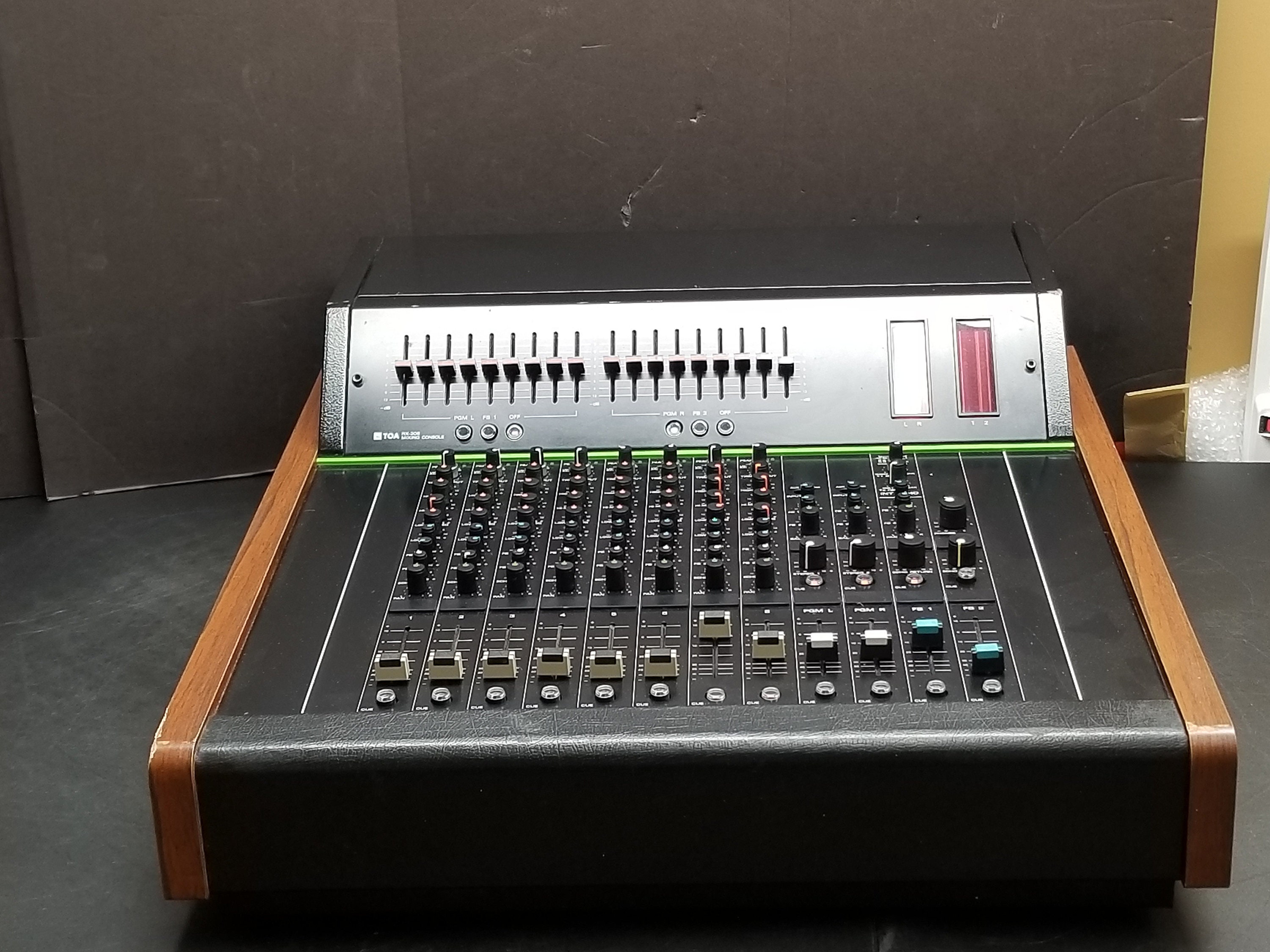 Vintage Toa 8 Channels Mixing Console Model Rx-208 Working