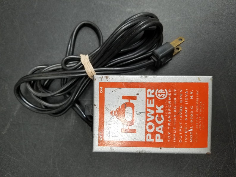 Strombecker Vintage HO Scale Power Pack 9703G Gray/orange Etsy