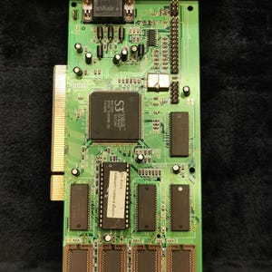 Vintage S3 Virge R1C3AD Dx 2 MB pci grafische videokaart vga