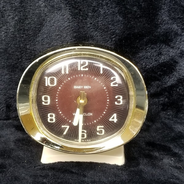 Vintage Westclox Big Ben Metal Alarm Clock Wind Up Clock Glow In The Dark Numbers and Arms Tested Working