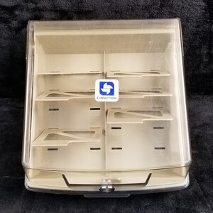 Vintage Floppy Disk 3.5in Diskette Storage Box With 6 Adjustable Sections