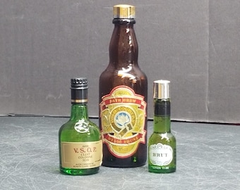 Lote de 3 botellas vintage Avon de alcohol para después del afeitado, 2 fragancias
