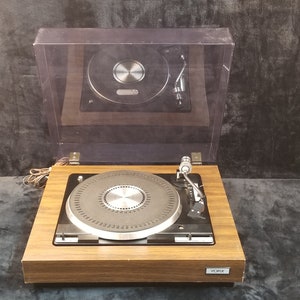 Vintage Yorx Wooden Turntable Record Player Tested Working Needs Stylus