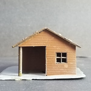 Unbranded HO Scale Small Cottage for Train Layout Assembled