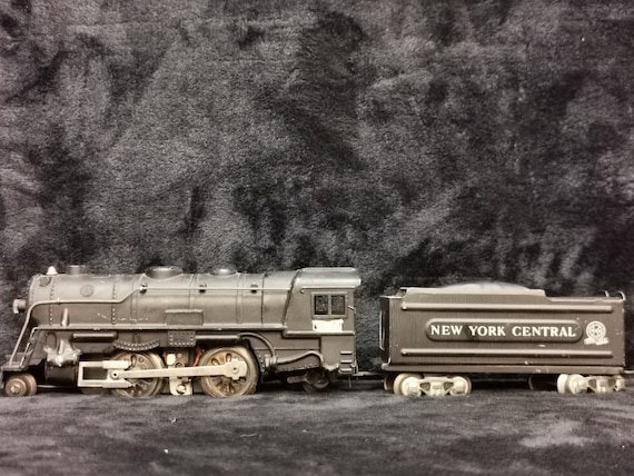 美品 POST OʼALLS DeLuxe Railroader2 ブラック Vintage Marx O Scale New York Central 2-4-2 Steam Locomotive