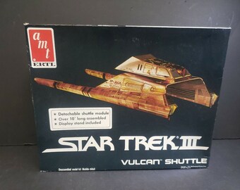 AMT 6679 Star Trek III Vulcan Shuttle New in Open Box 1984